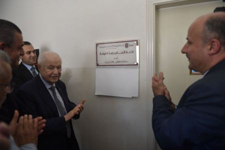 ابوغزاله يفتتح "محطة المعرفة - قاعة الحاج رضا خليفة" في بلدة الغازية